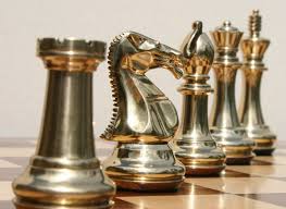 platinum bronze chess set
